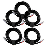 5 Pack TsumoCharge® | 100W Silicone Charging Cable | Black | Multipack