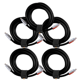 5 Pack TsumoCharge® | 100W Silicone Charging Cable | Black | Multipack