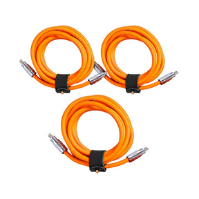 3 Pack TsumoCharge® | 100W Silicone Charging Cable | Orange | Multipack