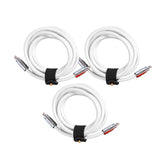 3 Pack TsumoCharge® | 100W Silicone Charging Cable | White | Multipack