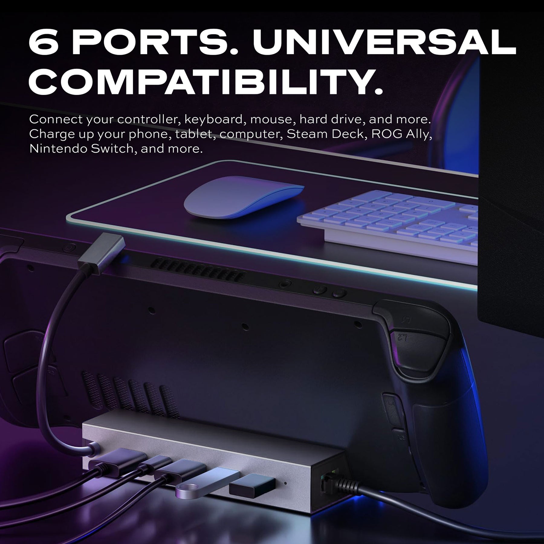 UltraHub™ 61 | Docking Station | 6 Ports | 1GBPS, 4KHDMI, USB-C