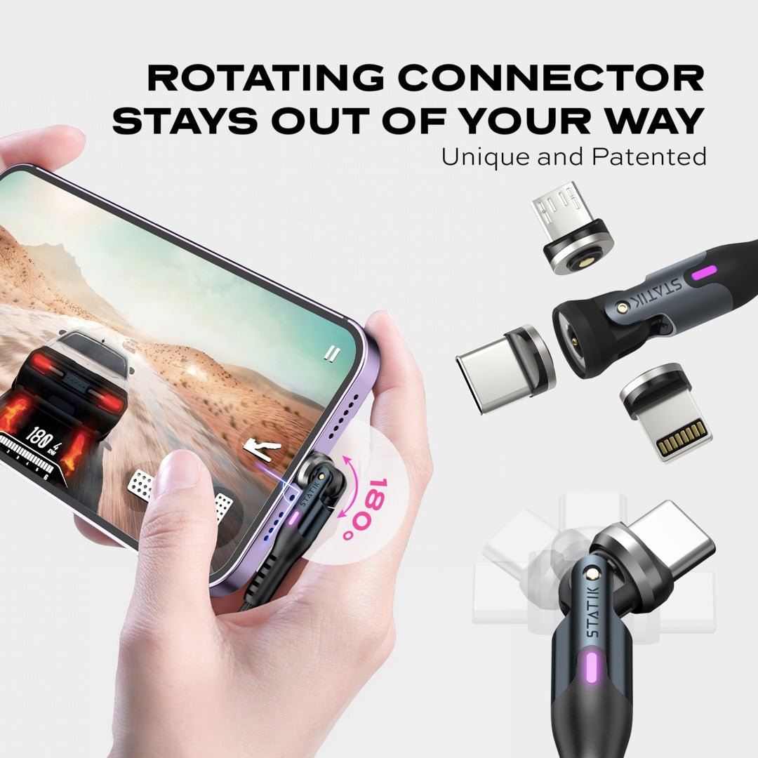 The Last Cable You Will Ever Need - Statik 360 Offers Full 360° Rotation For Ultimate Device Protection