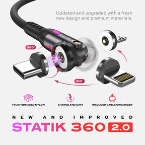 The Last Cable You Will Ever Need - Statik 360 Offers Full 360° Rotation For Ultimate Device Protection