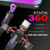 The Last Cable You Will Ever Need - Statik 360 Offers Full 360° Rotation For Ultimate Device Protection