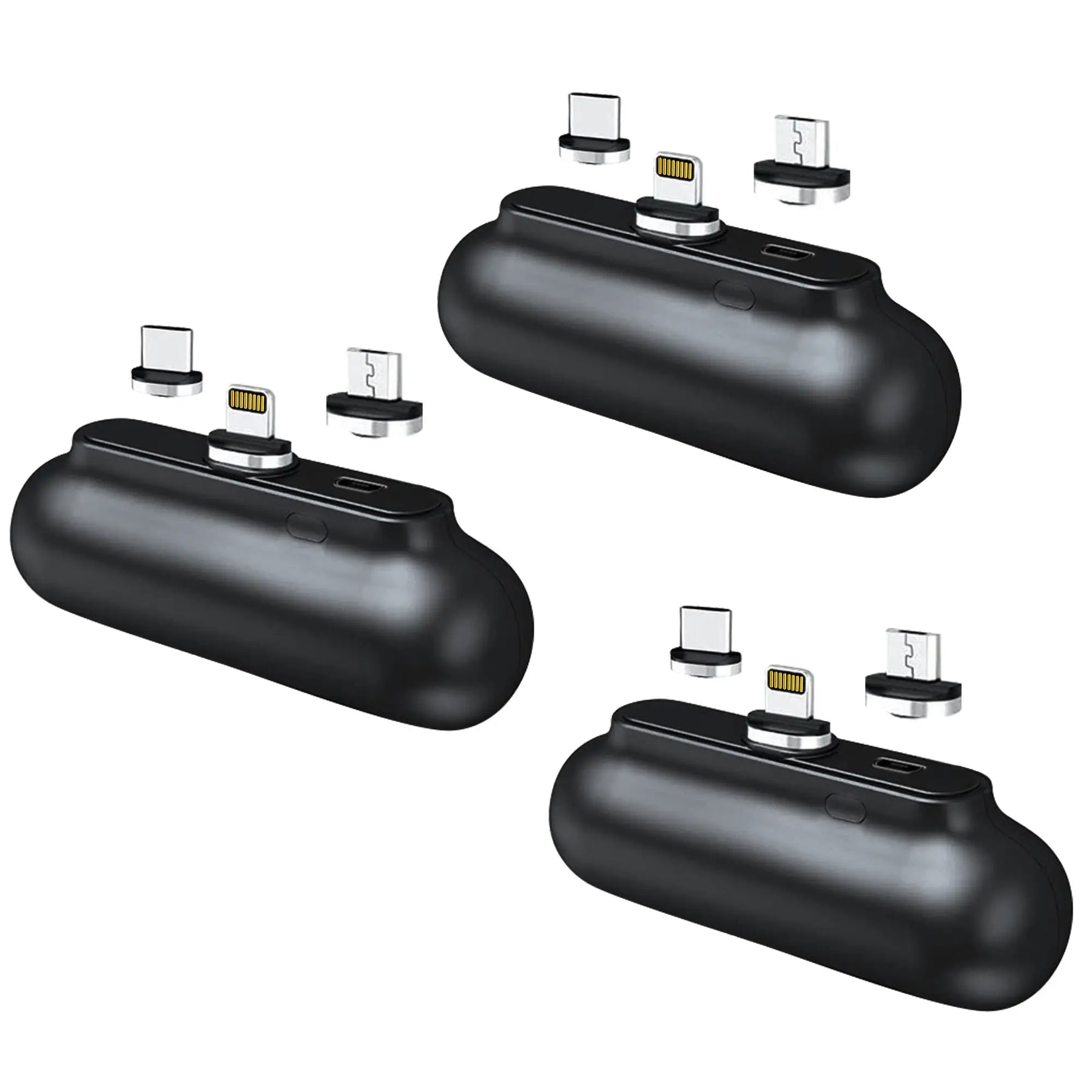 3 Pack Snap-N-Charge® | Universal Magnetic Power Bank | Multipack