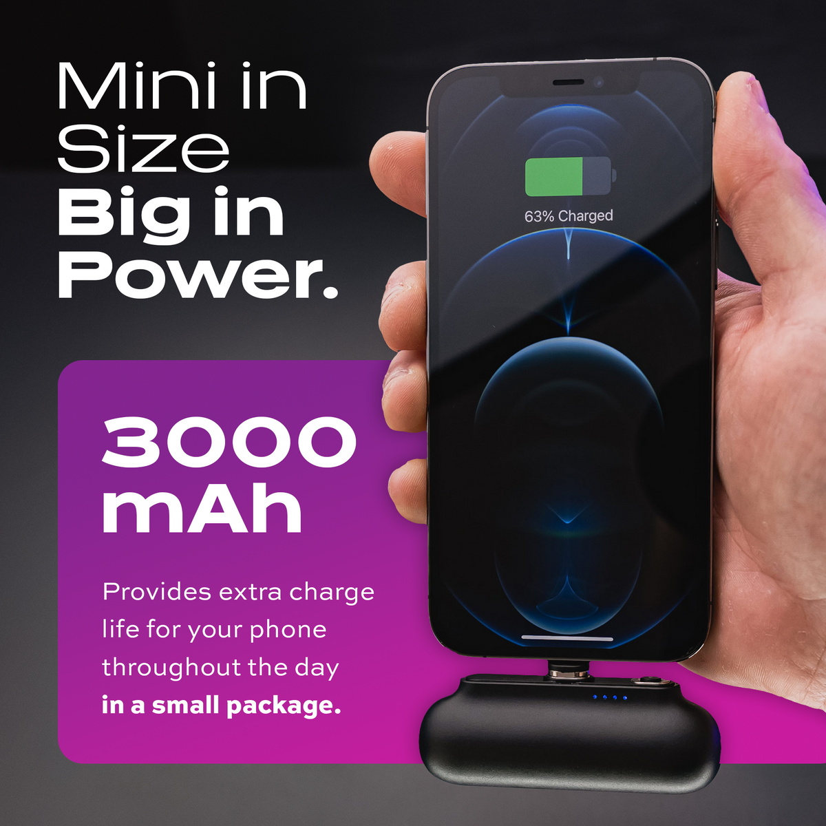 Snap-N-Charge Universelle magnetische Powerbank 