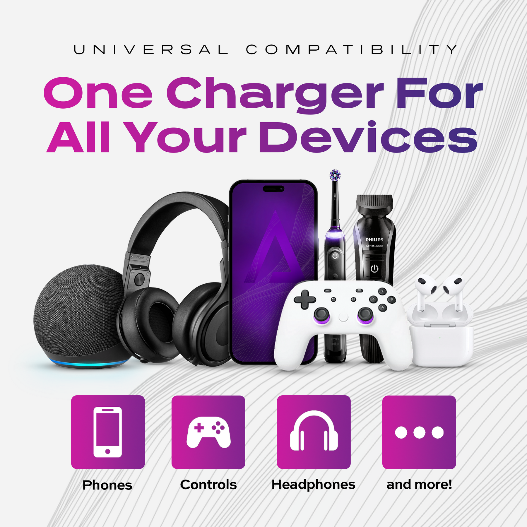 Snap-N-Charge™ | Powerbank magnetico universale