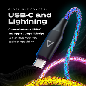 GloBright™ Fulmine | Cavo LED intrecciato | Carica lampo da 27 W