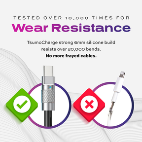 <tc>TsumoCharge™ | Câble de charge en silicone 100 W | Noir</tc>