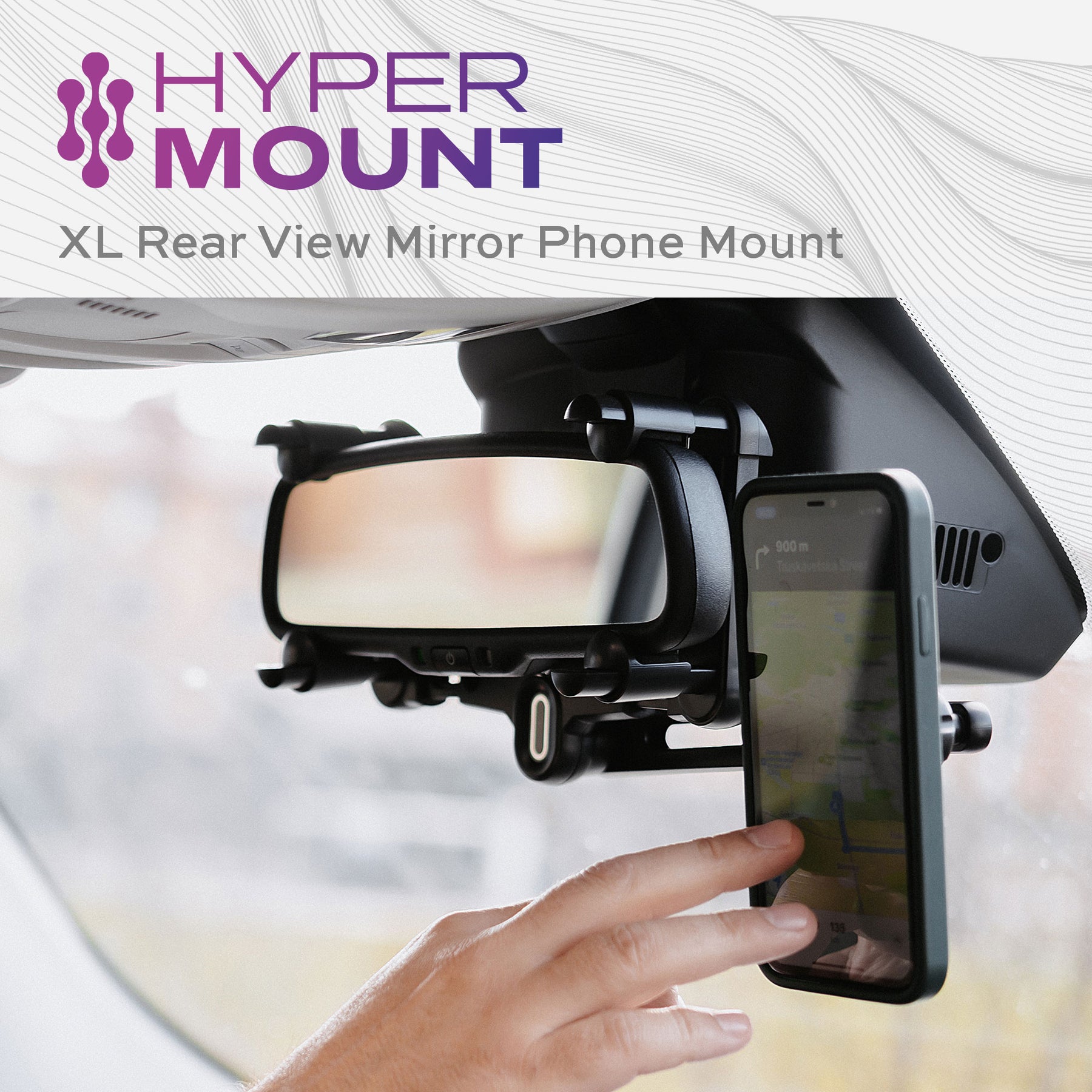 HyperMount™ Rear View, Phone Mount