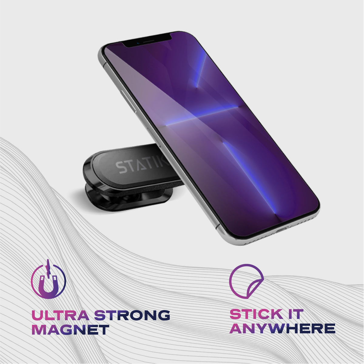 <tc>HyperMount magnétique | Support magnétique pour téléphone et tablette | Support universel pour tableau de bord</tc>