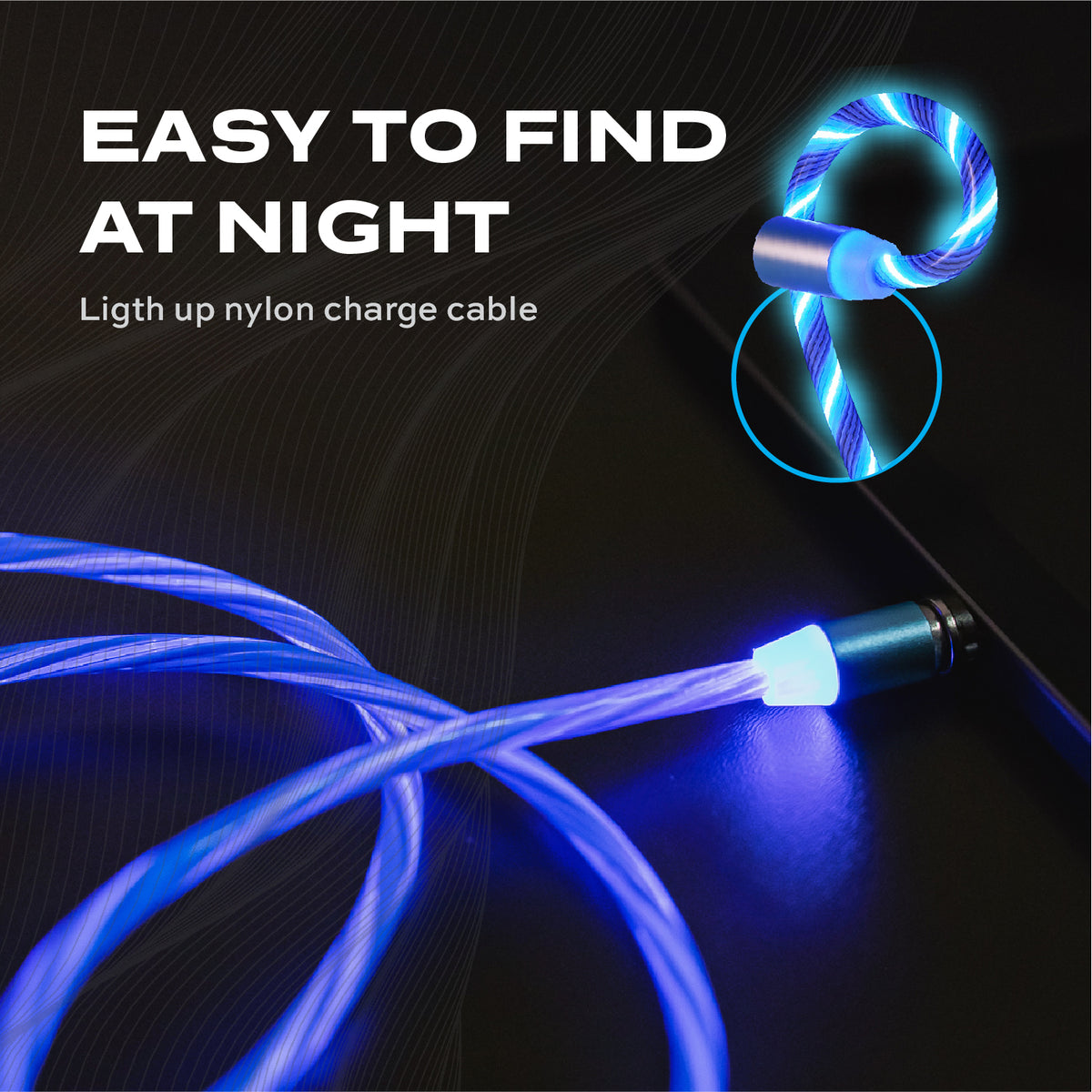 GloBright Blue | Universal Light-Up Cable