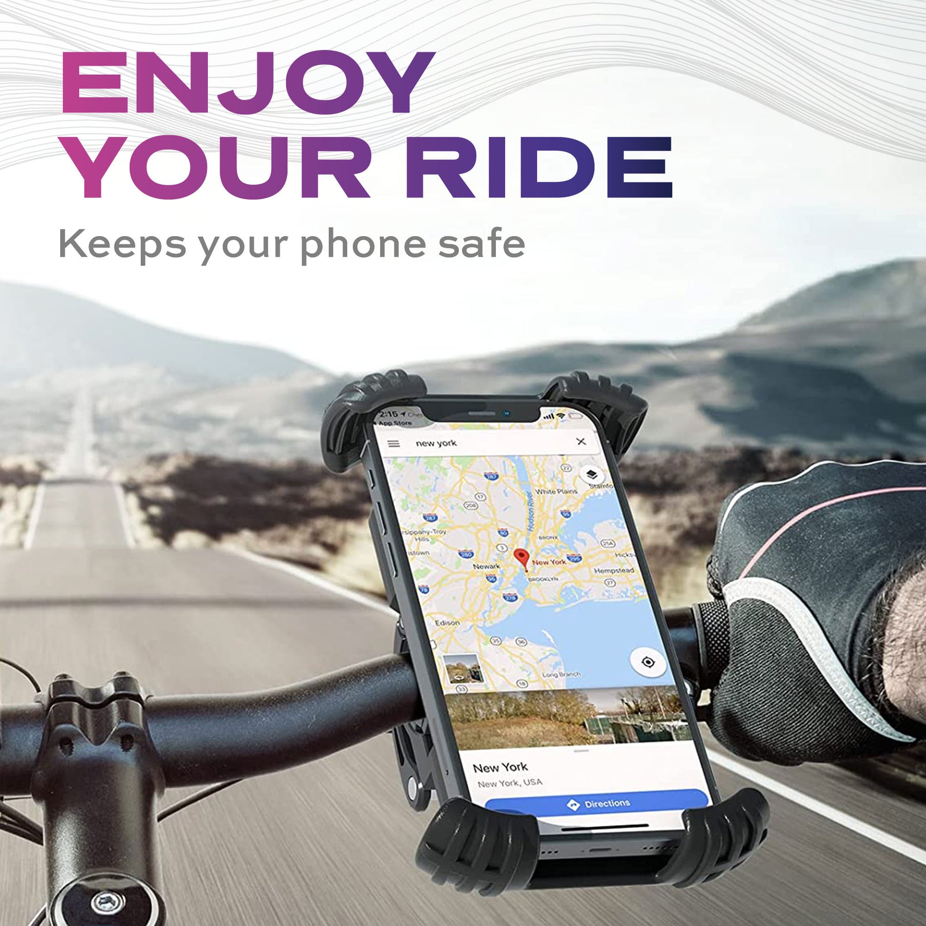 HyperMount Bike | Phone Mount | Motorcycle Phone Holder | Universal