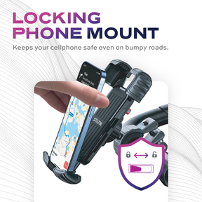 HyperMount Bike Phone Mount | Motorcycle Phone Holder | Universal